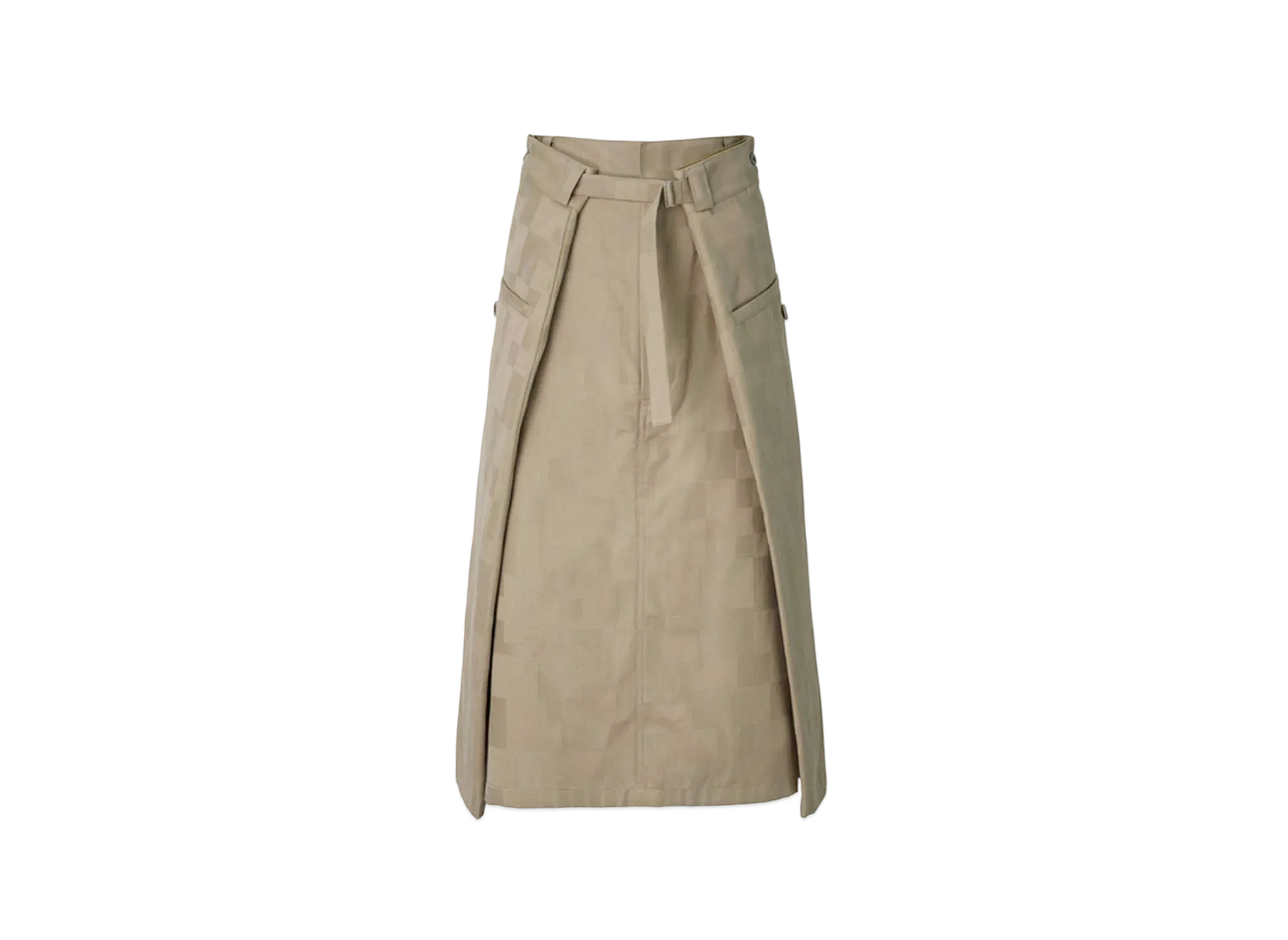 ANREALAGE Wrap AZ Chino Skirt "Beige"