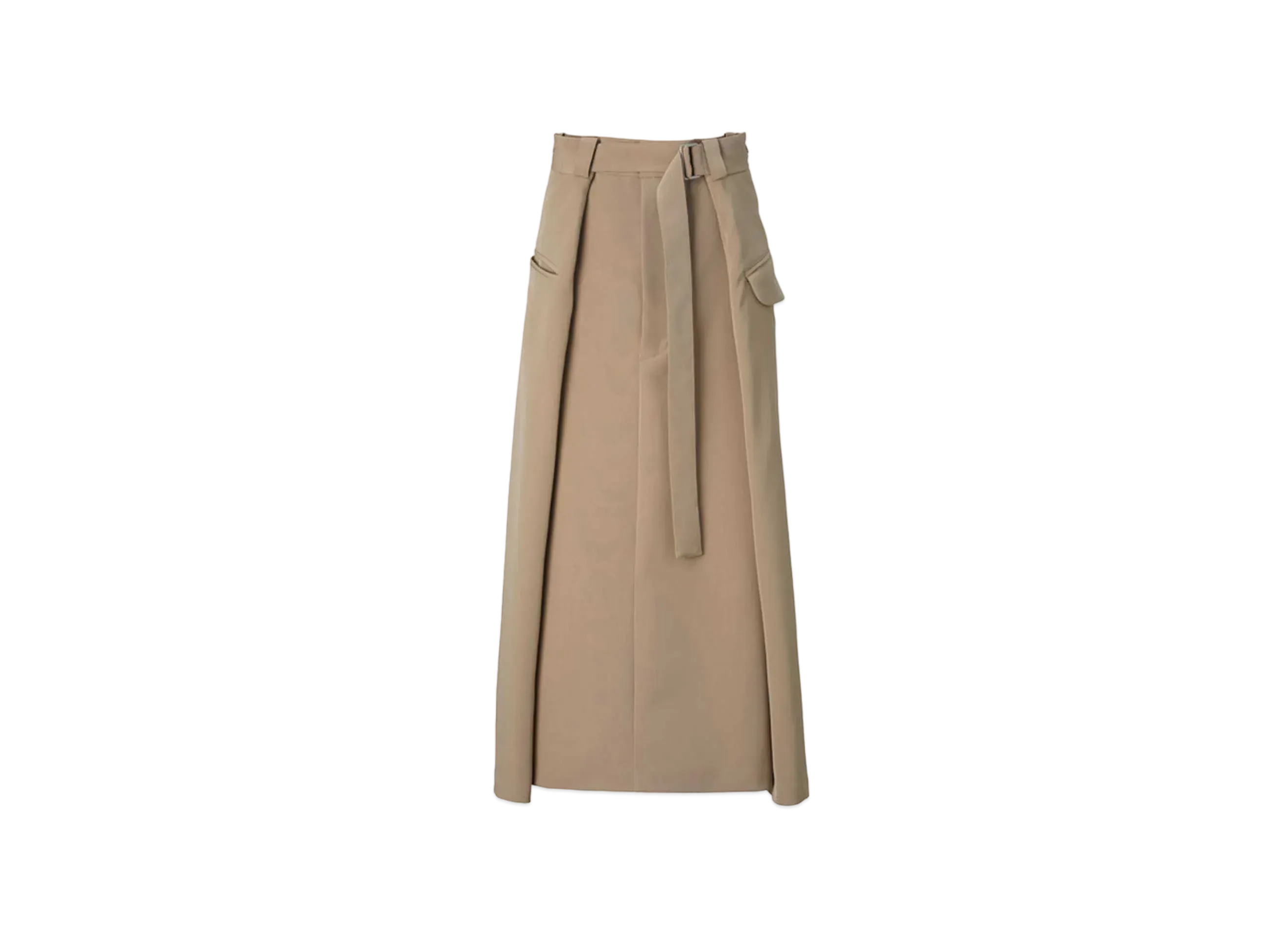 ANREALAGE Wrap Flare Skirt "Beige"