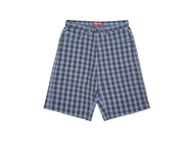 Supreme Plaid Baggy Short "Blue"