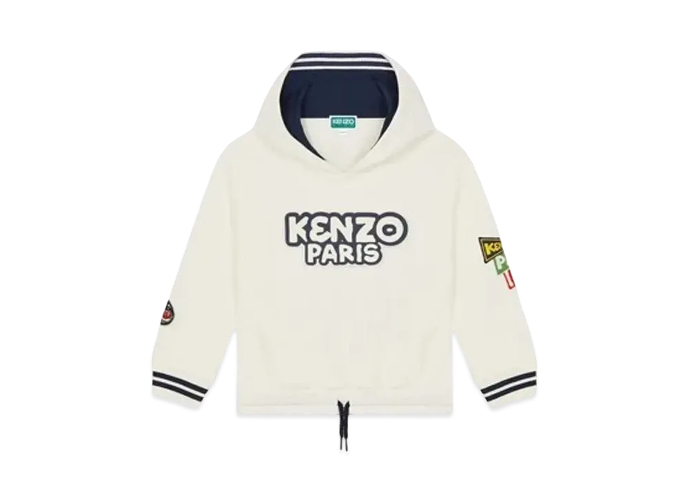 KENZO 'SAILOR' Embroidered Hoodie "White"