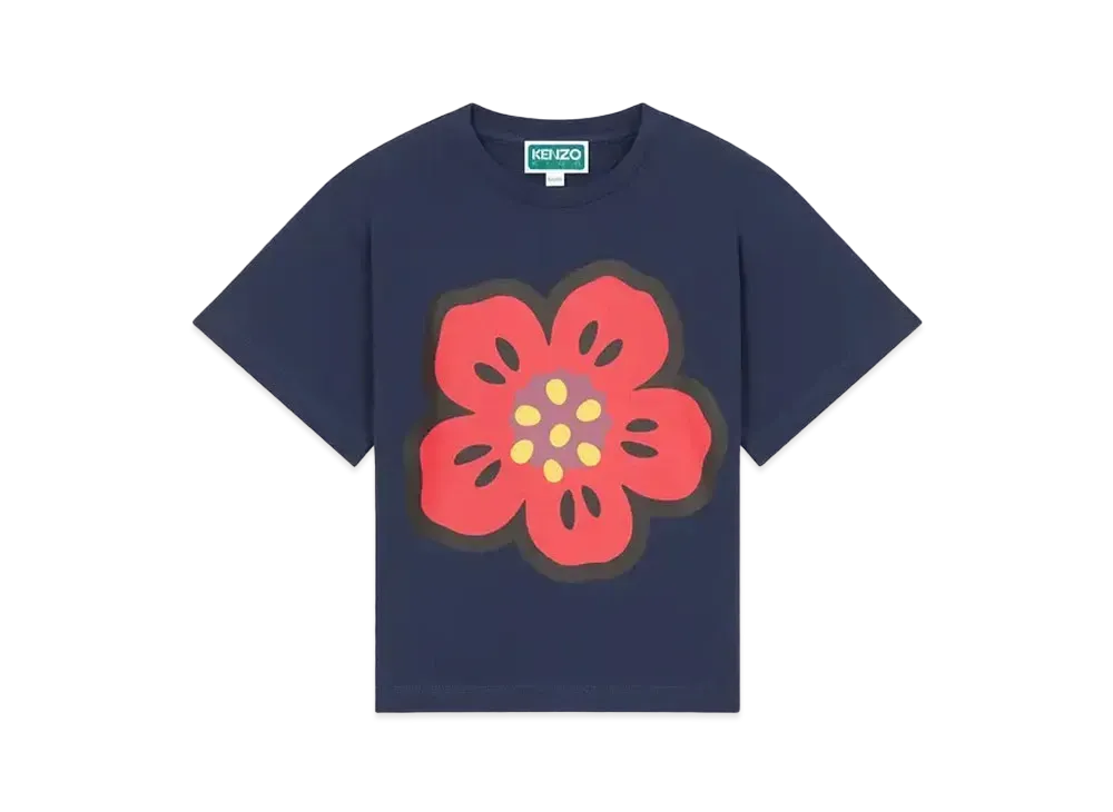 KENZO 'SAILOR' Cotton Print T-shirt "Navy Blue"