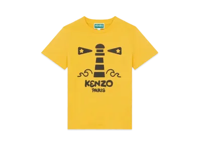 KENZO 'SAILOR' Cotton T-shirt "Golden Yellow"