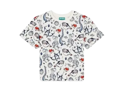 KENZO 'SAILOR' Allover Print T-shirt "White"