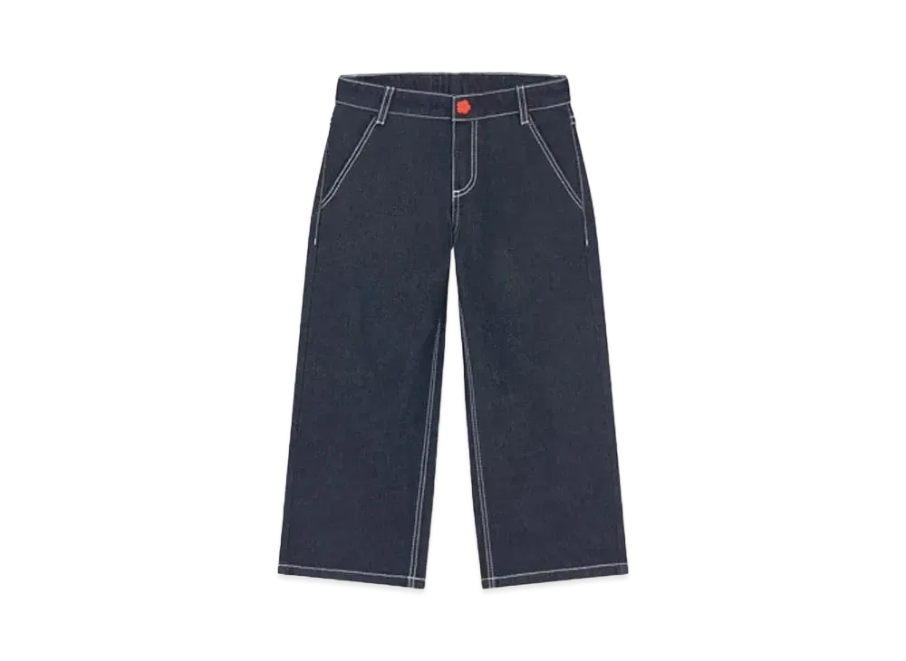KENZO 'SAILOR' Wide Leg Jeans "Navy Blue"
