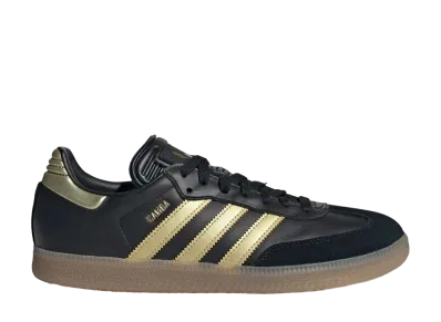 リオネル・メッシ × アディダス サンバ "ブラック/ゴールド"