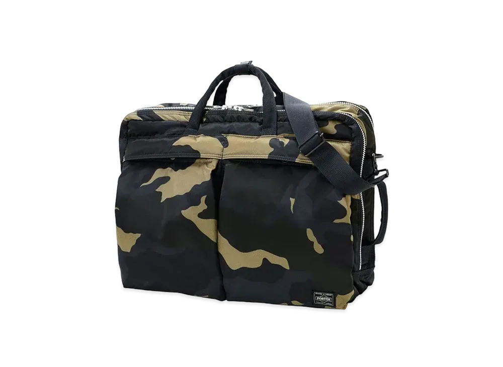 PORTER / COUNTER SHADE 3Way Briefcase "Woodland Khaki"