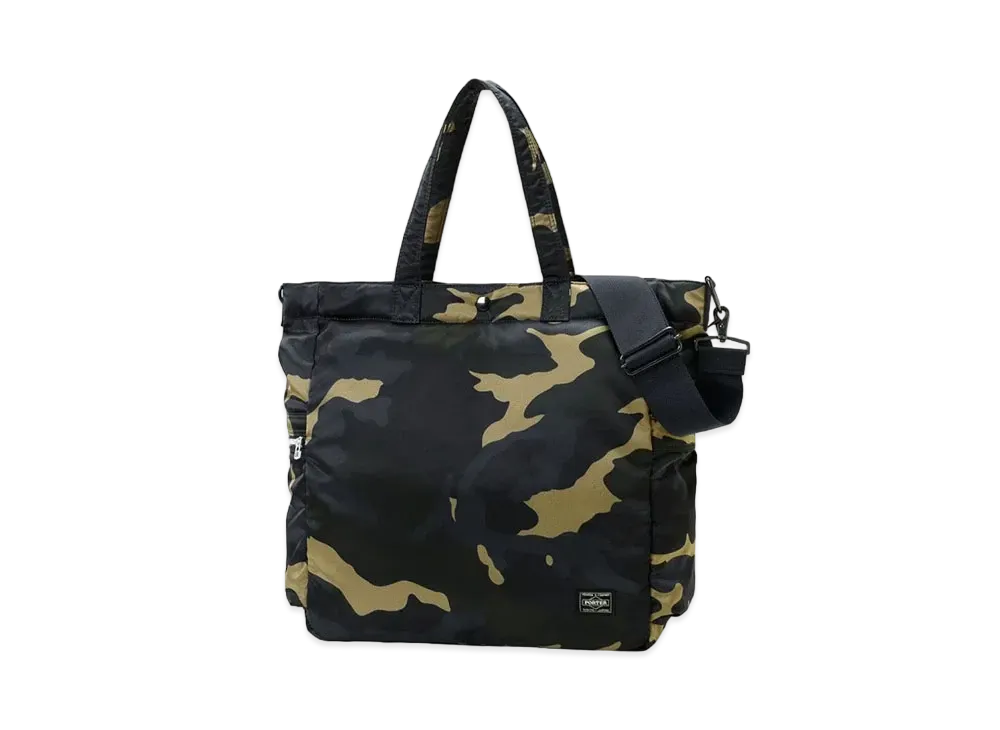 PORTER / COUNTER SHADE 2Way Tote Bag "Woodland Khaki"