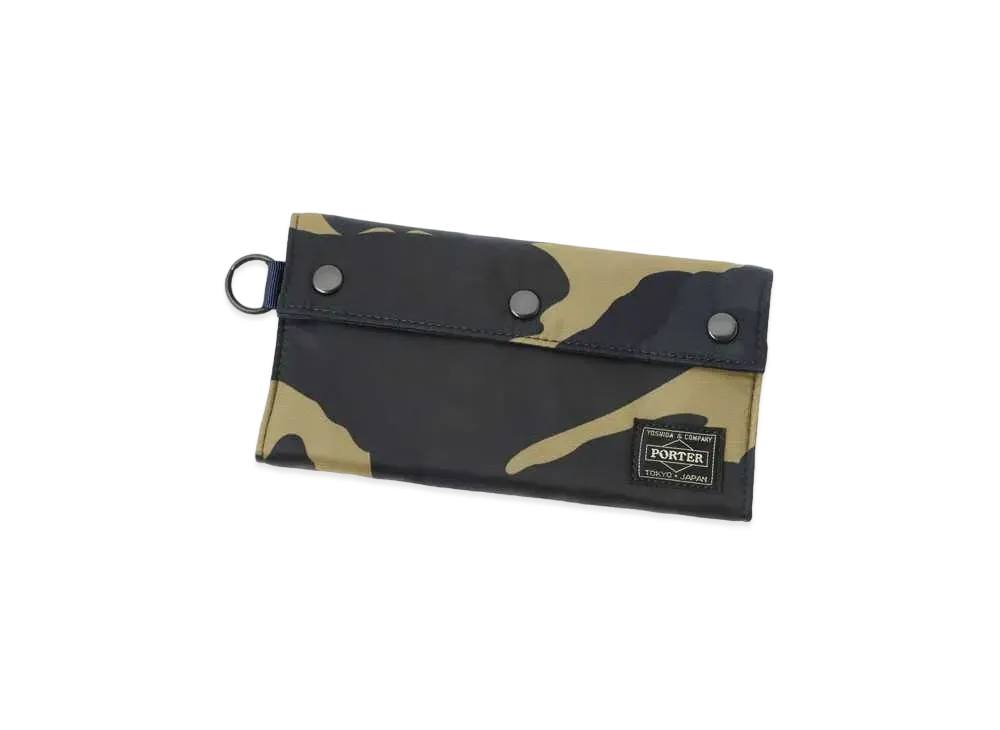 PORTER / COUNTER SHADE Long Wallet "Woodland Khaki"