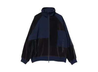 BEAMS Crazy Jersey Track Jacket "Navy"