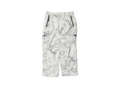 BEAMS Water Repellent Allover Print Zip-Up Hoodie "White"