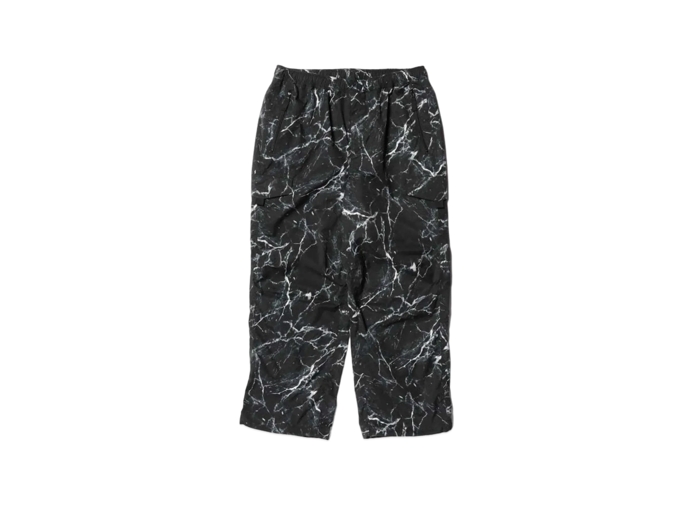 BEAMS Water Repellent Allover Print Zip-Up Hoodie "Black"