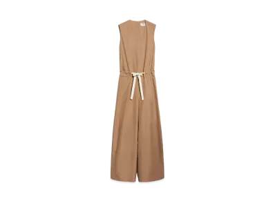 Max Mara Vilna Cotton Poplin Jumpsuit "Camel"