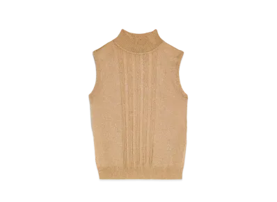 Max Mara Rodezia Viscose Lurex Knit top "Gold"