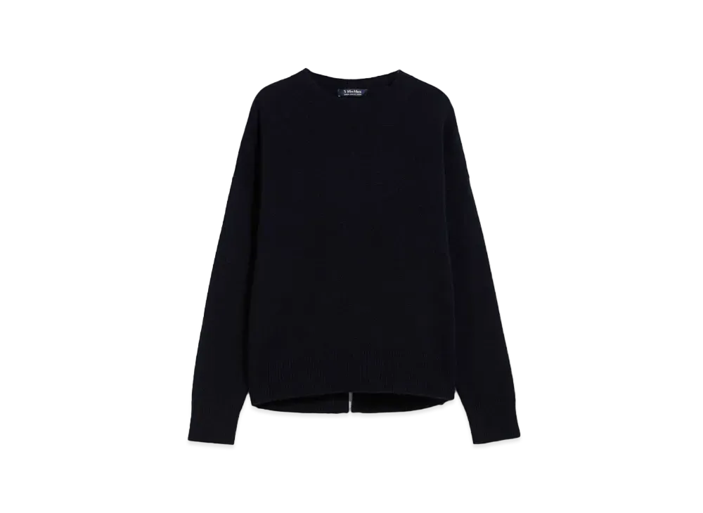 Max Mara Venezia Wool Cashmere Sweater "Midnight Blue"