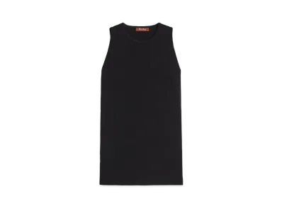 Max Mara Phalange Viscose Stretch Tunic Knit "Black"