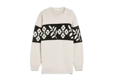 Max Mara Fudge Wool Cashmere Oversized Knit "Beige"