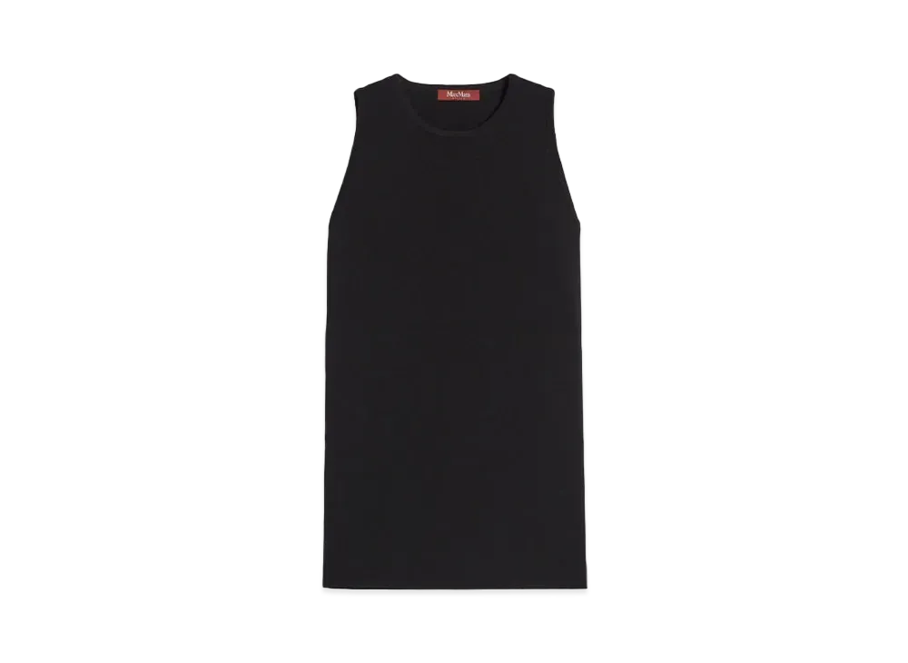 Max Mara Phalange Viscose Stretch Tunic "Black"