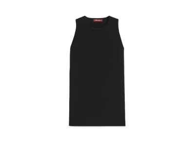 Max Mara Phalange Viscose Stretch Tunic "Black"