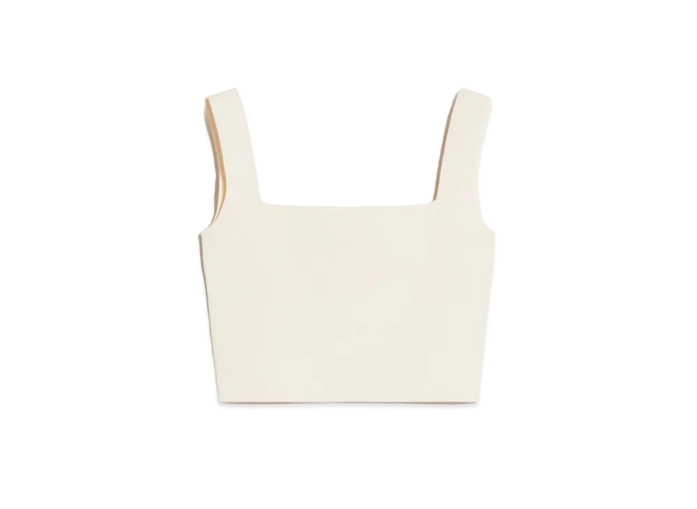 Max Mara Tresa Viscose Yarn Vest Top "Ivory"