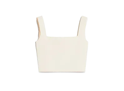 Max Mara Tresa Viscose Yarn Vest Top "Ivory"