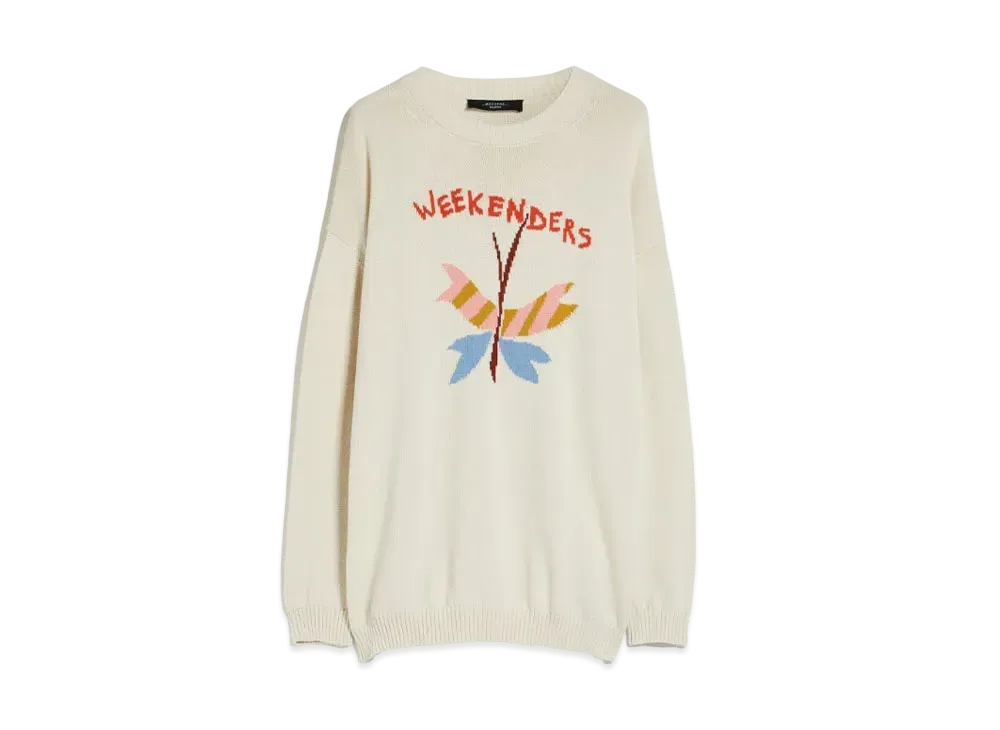 Max Mara Gallura Cotton Oversized Knit "Ivory"