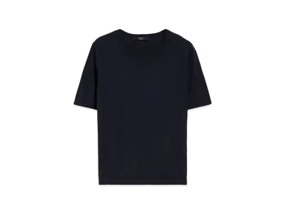 Max Mara Zivet Silk Cotton Knit "Navy"