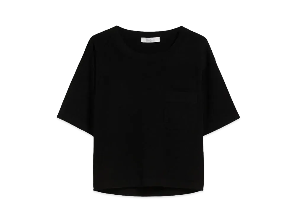 Max Mara Acro Viscose Yarn Boxy Knit "Black"