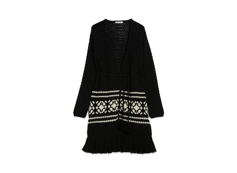 Max Mara Orione Wool Cashmere Cardigan "Black"
