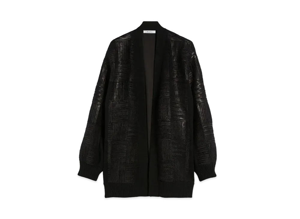 Max Mara Estonia Pure Wool Oversized Cardigan "Black"