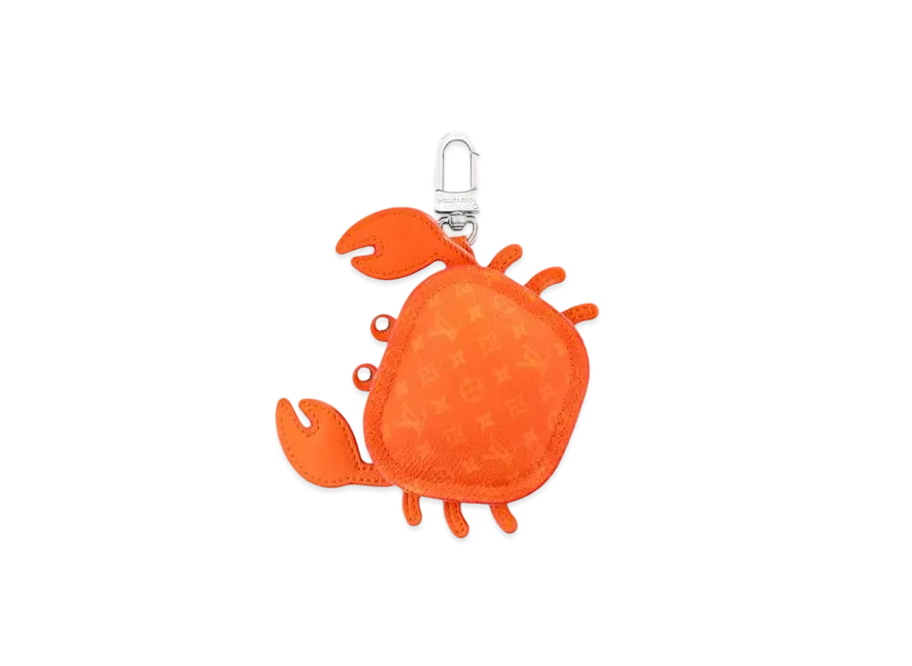 Louis Vuitton LV Crab Bag Charm Monogram "Orange"