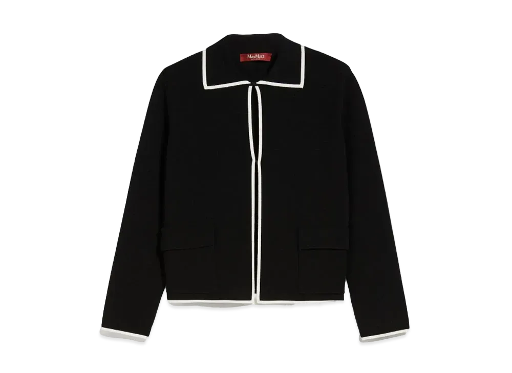 Max Mara Reggio Viscose Knit Jacket "Black"