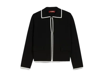Max Mara Reggio Viscose Knit Jacket "Black"