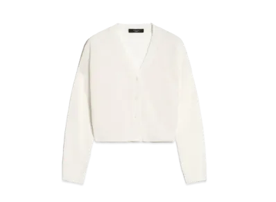 Max Mara Daniella Pure Linen Yarn Cardigan "Ivory"