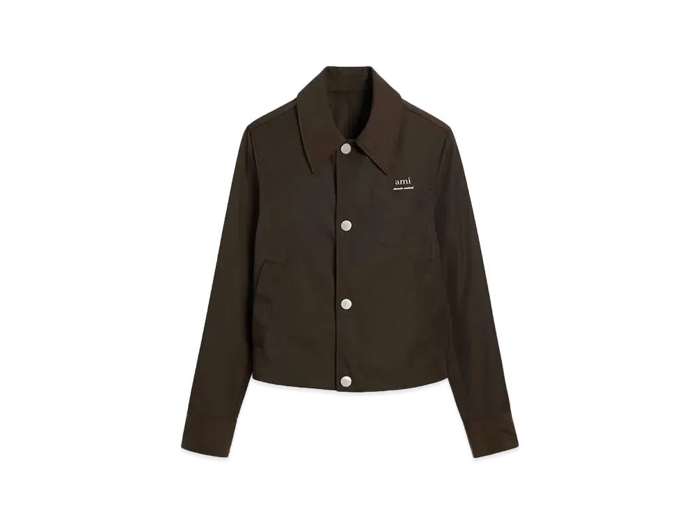 AMI PARIS Ami Alexandre Mattiussi Buttoned Jacket "Dark Coffee"