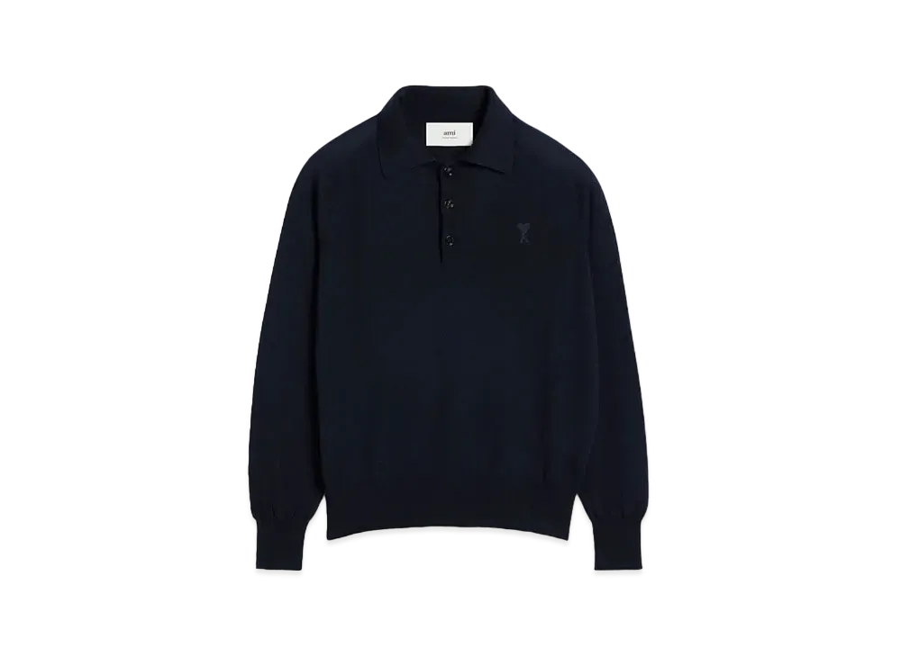 AMI PARIS Ami de Coeur Polo "Night Blue"
