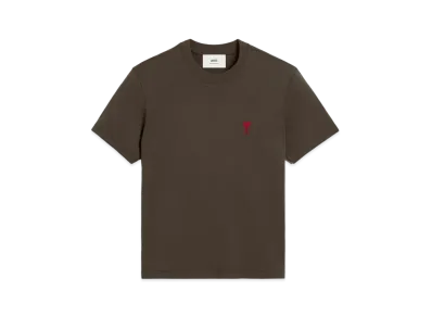 AMI PARIS Ami de Coeur Tee "Dark Coffee"
