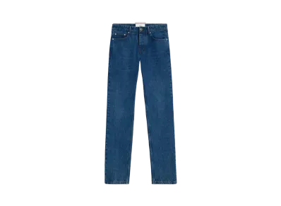 AMI PARIS Classic Fit Jeans "Used Blue"