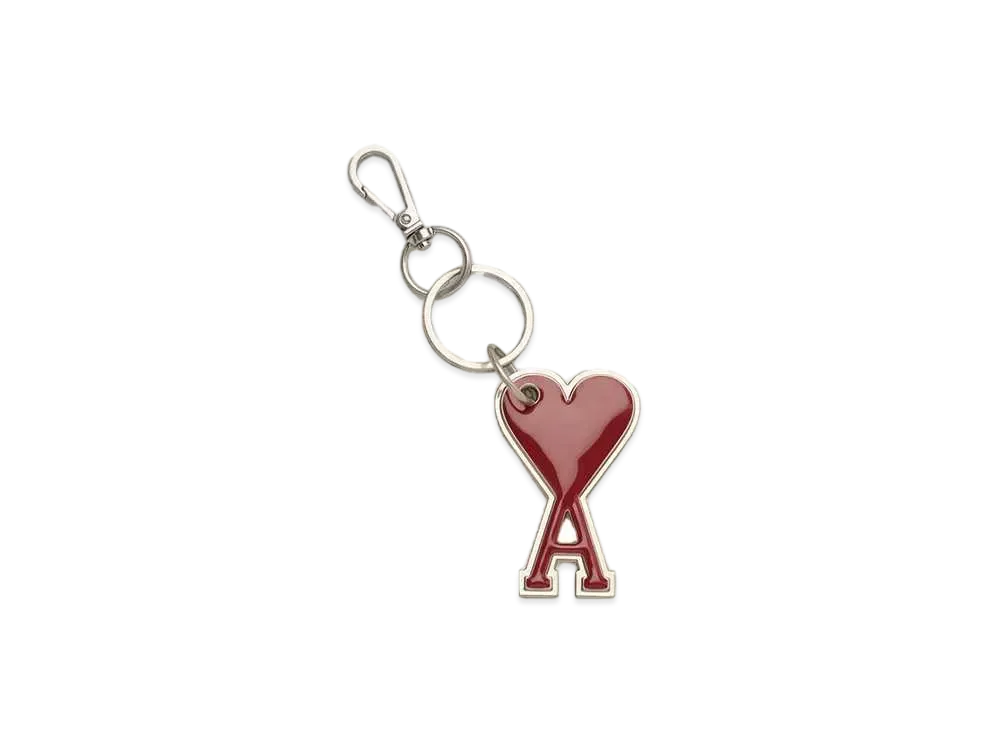AMI PARIS Ami de Coeur Key Ring "Vermilion"