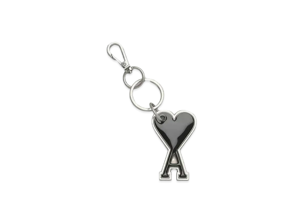 AMI PARIS Ami de Coeur Key Ring "Black"