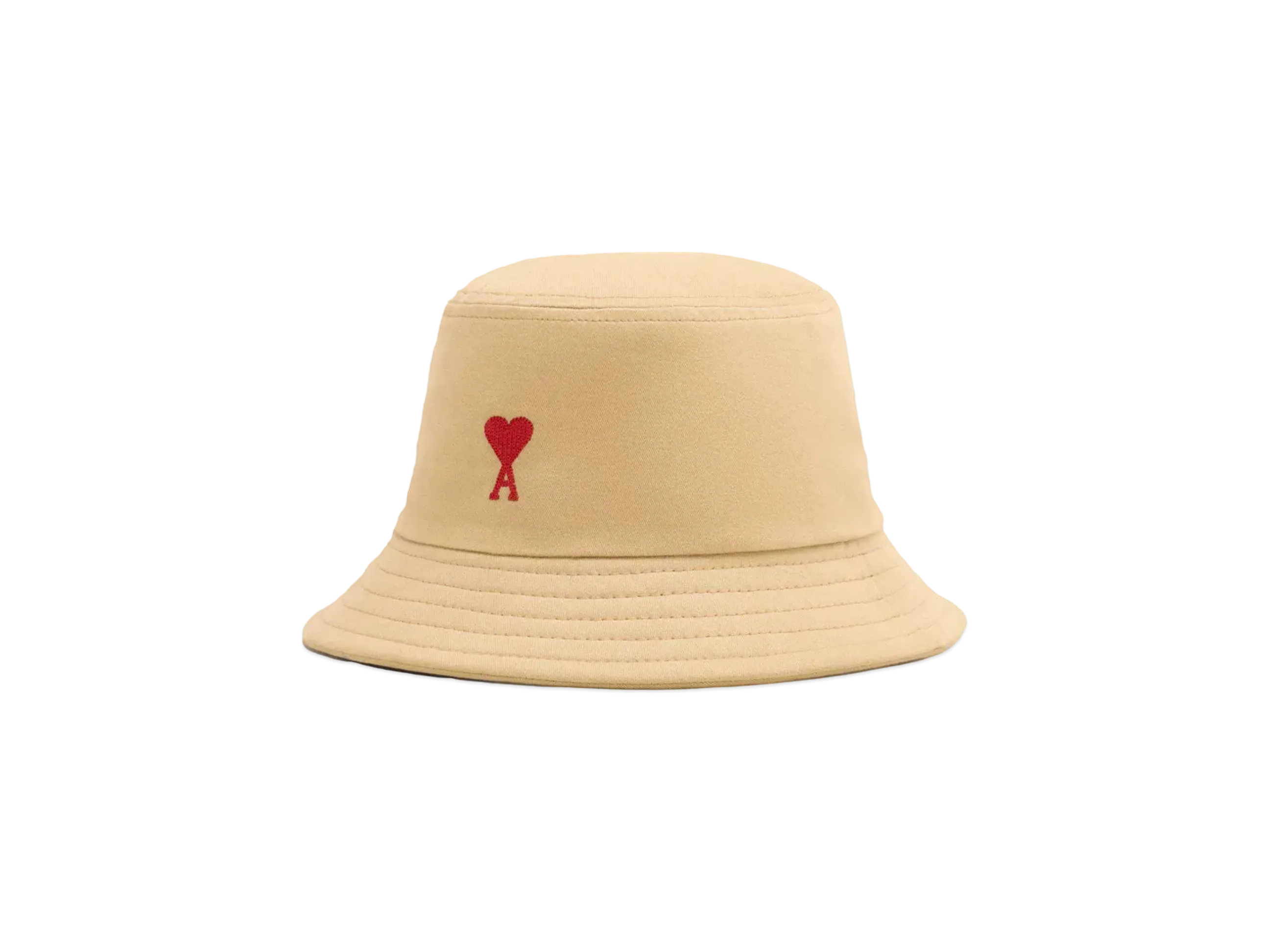 AMI PARIS Ami de Coeur Embroidery Bucket Hat "Sand"