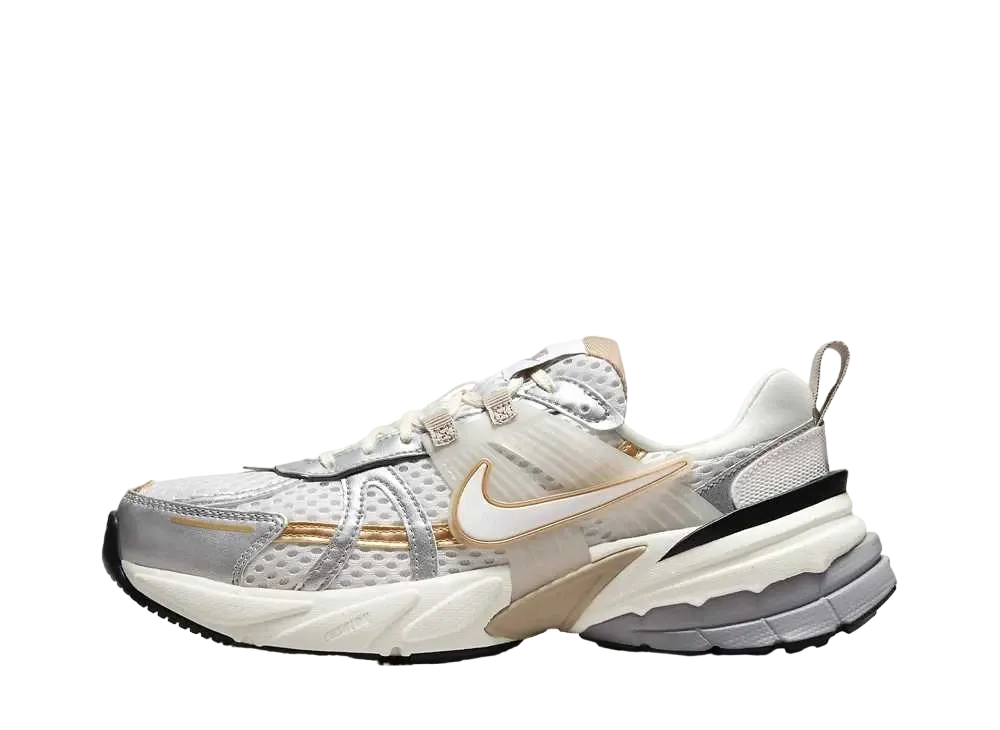 Nike Women's V2K Run " White/Khaki/Metallic Silver/White"