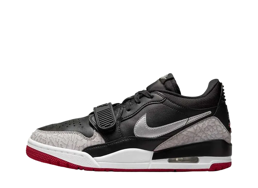 NIke Women's Jordan Legacy 312 Low "Black/Red Cement/Grey/Bred"