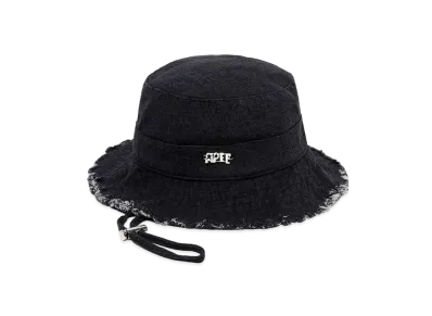 A BATHING APE Denim Bucket Hat "Black"
