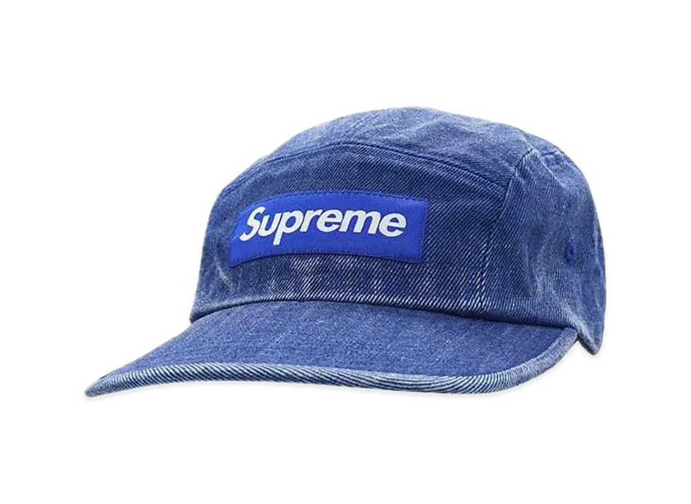 Supreme Coated Denim Camp Cap "Royal"