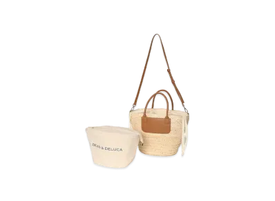 DEAN & DELUCA x BEAMS COUTURE Cooler Basket Bag Large "Natural"