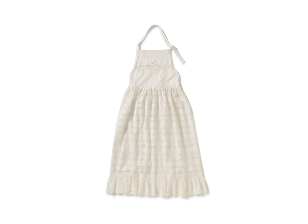 DEAN & DELUCA x BEAMS COUTURE Lace Apron Dress "White"