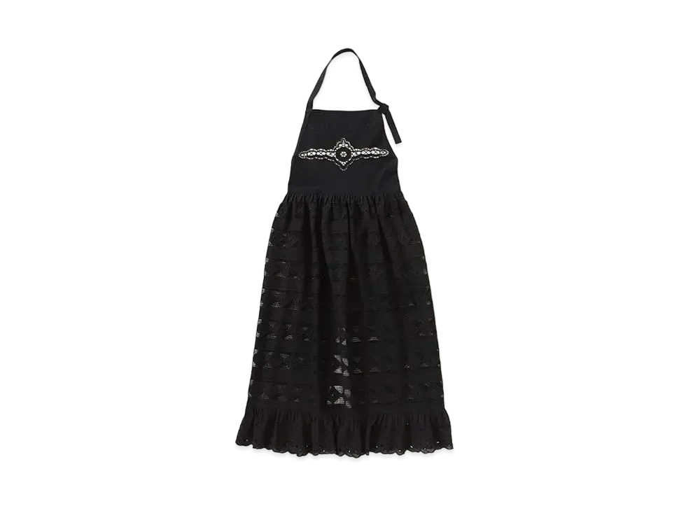 DEAN & DELUCA x BEAMS COUTURE Lace Apron Dress "Black"
