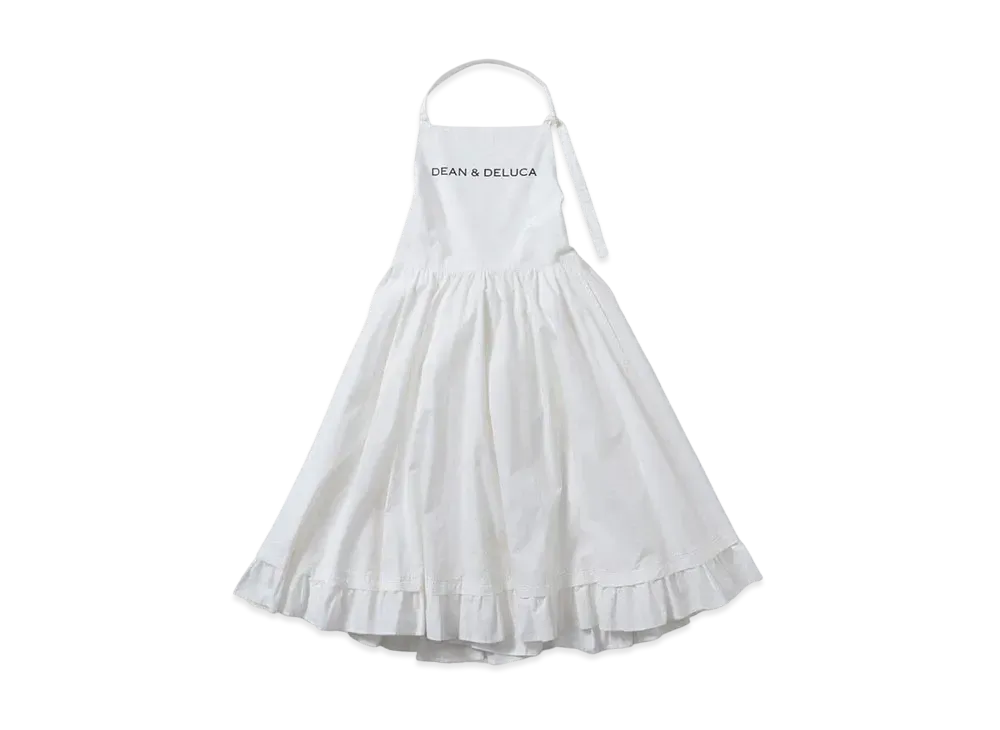 DEAN & DELUCA x BEAMS COUTURE Gather Apron Dress "White"