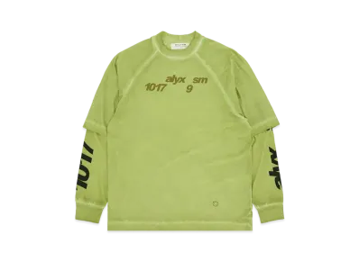 1017 ALYX 9SM Graphic Double Sleeve Tee "Sage Green"