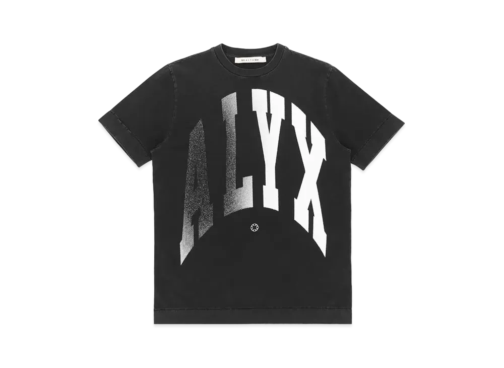 1017 ALYX 9SM "ALYX" Logo Print Graphic T-shirt "Washed Black"